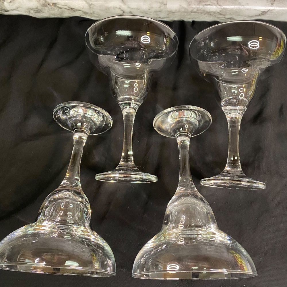 * Princess House Heritage Margarita Glass  Set Of 4 party set - Picture 3 of 5